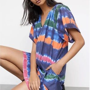 NWT Anthropologie Striped Tie-Dye Mini Dress - VELVET by Graham & Spencer